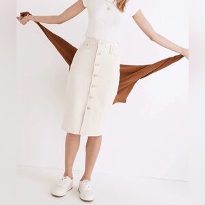 Madewell Denim Midi Skirt